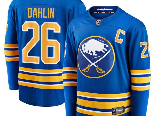 Rasmus Dahlin Buffalo Sabres  Home Captain Patch Breakaway Jersey - Royal