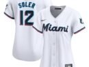 Jorge Soler Miami Marlins Nike Women's  Home Limited Player Jersey - White