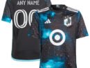 Minnesota United FC adidas Youth 2024 Starry Night Replica Custom Jersey - Black