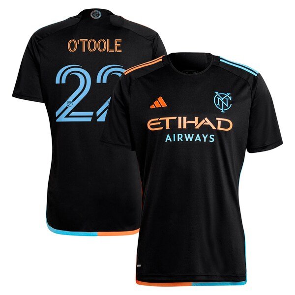 Kevin O'Toole New York City FC adidas 2024 24/7 Kit Replica Player Jersey – Black