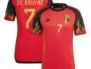 Kevin De Bruyne Belgium National Team adidas 2022/23 Home Authentic Jersey - Red
