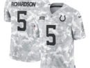 Anthony Richardson Indianapolis Colts Nike 2024 Salute to Service Limited Jersey - Arctic Camo