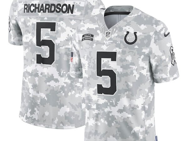 Anthony Richardson Indianapolis Colts Nike 2024 Salute to Service Limited Jersey - Arctic Camo
