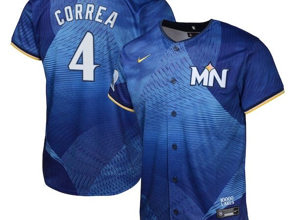 Carlos Correa Minnesota Twins Nike Youth 2024 City Connect Limited Jersey - Royal