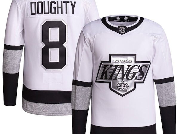 Drew Doughty Los Angeles Kings adidas Alternate Primegreen Authentic Player Jersey - White