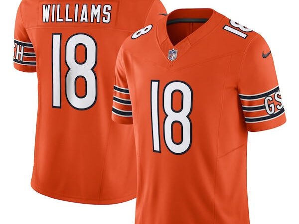 Caleb Williams Chicago Bears Nike Vapor F.U.S.E. Limited Jersey - Orange/White/Navy