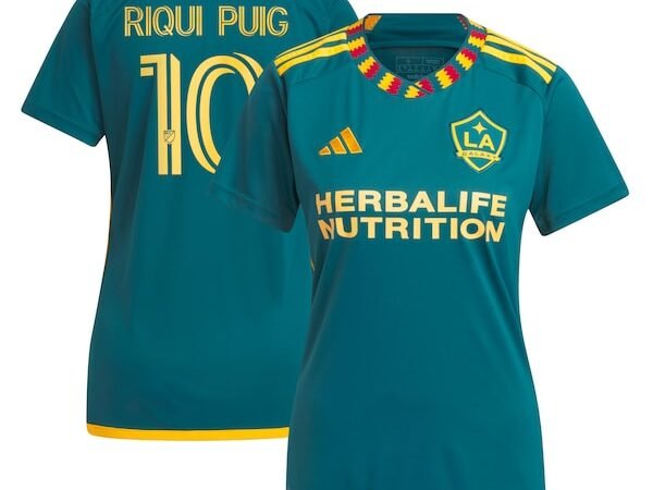 Riqui Puig LA Galaxy adidas Women's 2024 LA Kit Replica Player Jersey - Green/White