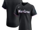 Miami Marlins Nike Alternate Vapor Premier Elite Patch Jersey - Black