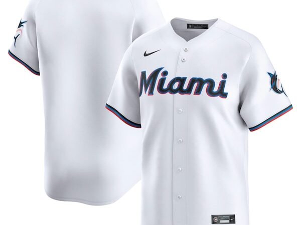 Miami Marlins Nike Home Limited Jersey - White