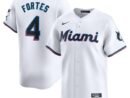 Nick Fortes Miami Marlins Nike Home Limited Player Jersey - White