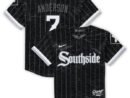 Tim Anderson Chicago White Sox Nike Preschool City Connect Script Replica Jersey - Black