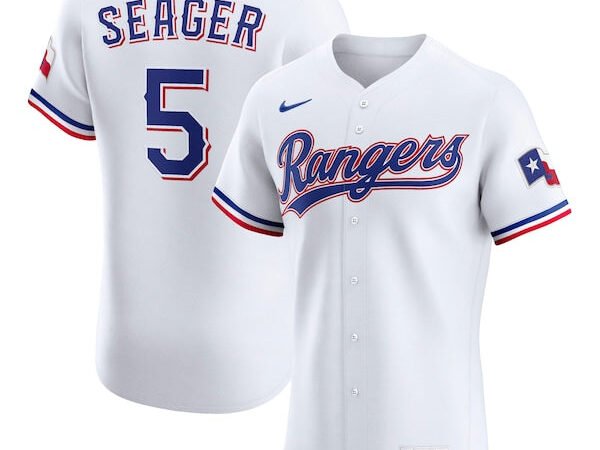 Corey Seager Texas Rangers Nike Home Elite Jersey - White