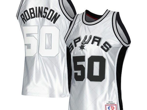 David Robinson San Antonio Spurs 1998/99 Hardwood Classics 75th Anniversary Swingman Jersey - Platinum