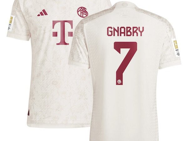 Serge Gnabry Bayern Munich adidas 2023/24 Third Authentic Jersey - White