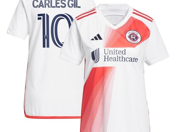 Carles Gil New England Revolution adidas Women's 2024 Defiance Replica Jersey - White