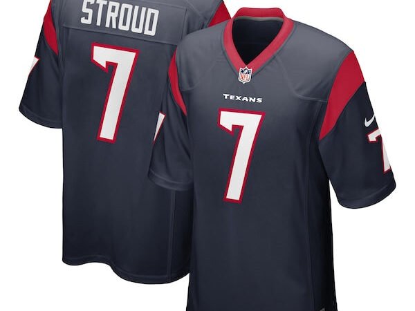 C.J. Stroud Houston Texans Nike 2023 NFL Draft First Round Pick Game Jersey - Navy/Red/White
