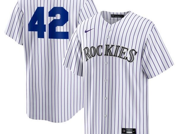 Colorado Rockies Nike Home 2025 Jackie Robinson Day Replica Jersey - White