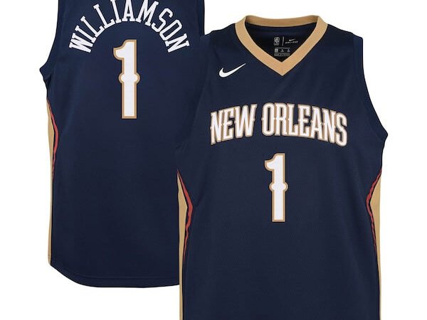 Zion Williamson New Orleans Pelicans Nike Youth Swingman Jersey - Icon Edition - Navy/White