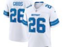 Jahmyr Gibbs Detroit Lions Nike Game Jersey - White