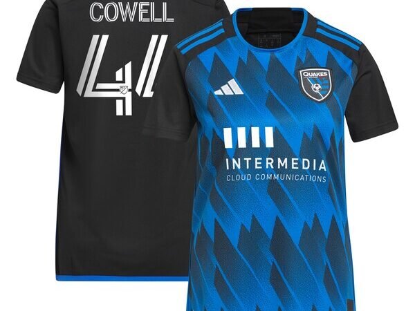 Cade Cowell San Jose Earthquakes adidas Women's 2023 Active Fault Jersey Replica Jersey - Blue