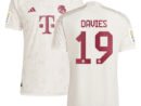 Alphonso Davies Bayern Munich adidas 2023/24 Third Authentic Jersey - White