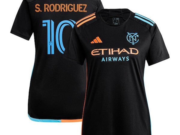 Santiago Rodríguez New York City FC adidas Women's 2024 24/7 Kit Replica Player Jersey – Black