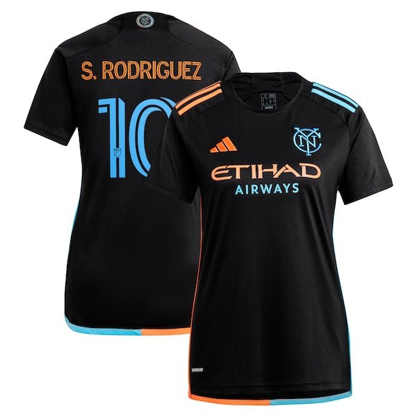 Santiago Rodríguez New York City FC adidas Women's 2024 24/7 Kit Replica Player Jersey – Black
