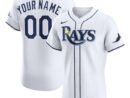 Tampa Bay Rays Nike Home Elite Custom Jersey - White