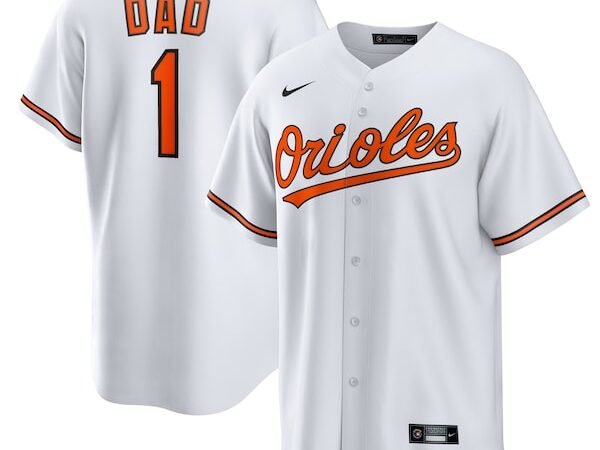 Baltimore Orioles Nike #1 Dad Home Replica Jersey - White