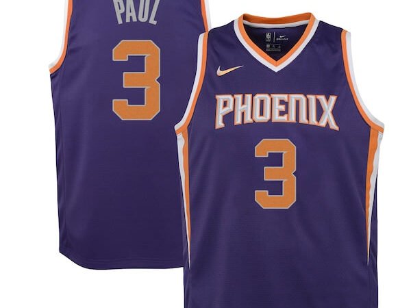 Chris Paul Phoenix Suns Nike Youth 2021/22 Diamond Swingman Jersey - Icon Edition - Purple