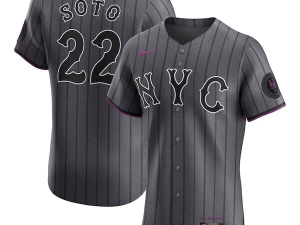 Juan Soto New York Mets Nike City Connect Elite Jersey - Gray