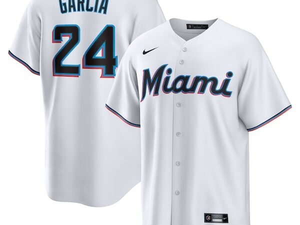 Avisaíl García Miami Marlins Nike Home  Replica Player Jersey - White
