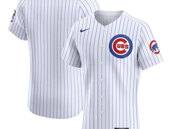 Chicago Cubs Nike Home Elite Jersey - White