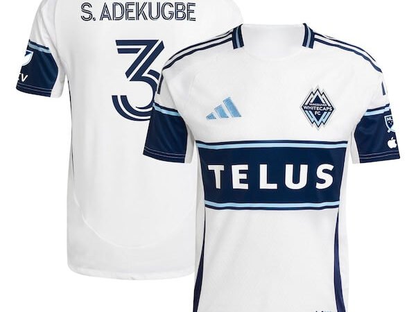 Samuel Adekugbe Vancouver Whitecaps FC adidas 2025 The Peak Authentic Player Jersey - White