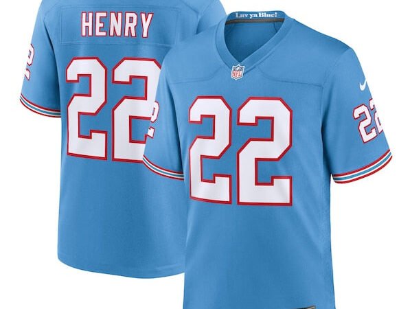 Derrick Henry Tennessee Titans Nike Youth Game Jersey - Light Blue/Navy/White