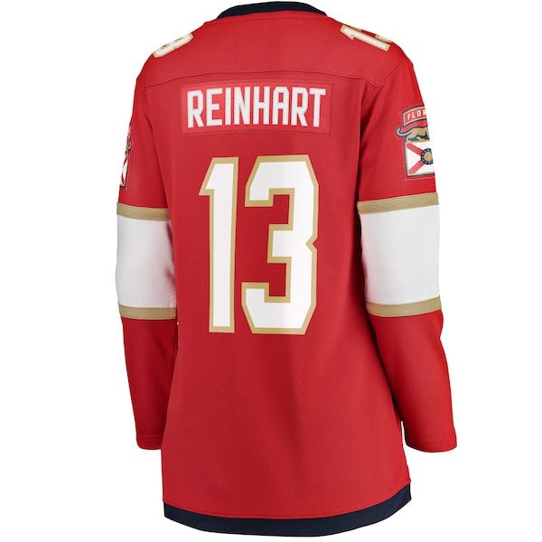 Sam Reinhart Florida Panthers Women's 2025 Stanley Cup Champions Breakaway Jersey - Red