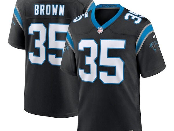 Anthony Brown Carolina Panthers Nike  Game Jersey -  Black