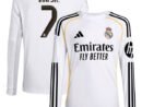 Vini Jr. Los Merengues adidas Youth 2025/26 Home Replica Long Sleeve Jersey - White