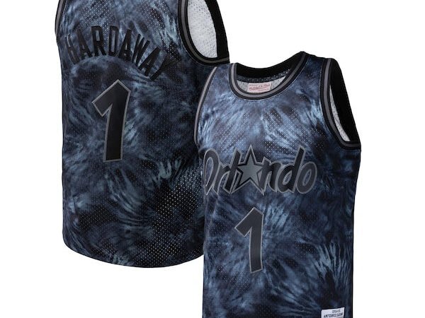 Penny Hardaway Orlando Magic Hardwood Classics 1984/85 Tie-Dye Swingman Jersey - Black
