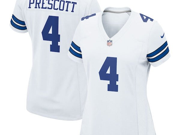 Dak Prescott Dallas Cowboys Nike Women's Team Game Jersey - White/Navy