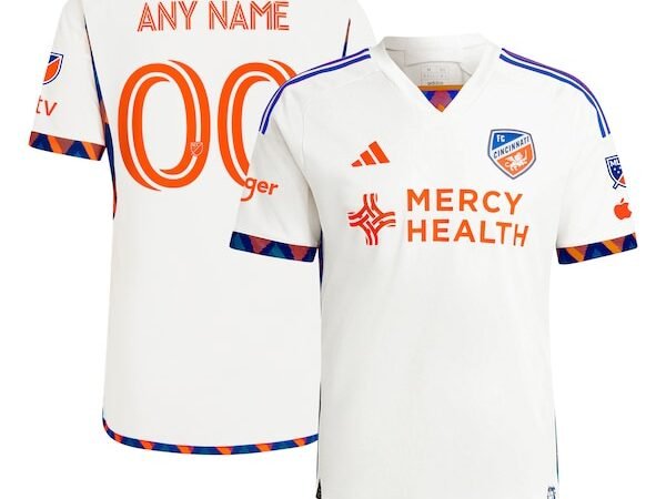 FC Cincinnati adidas 2024 The Canvas Kit Authentic Custom Jersey - White