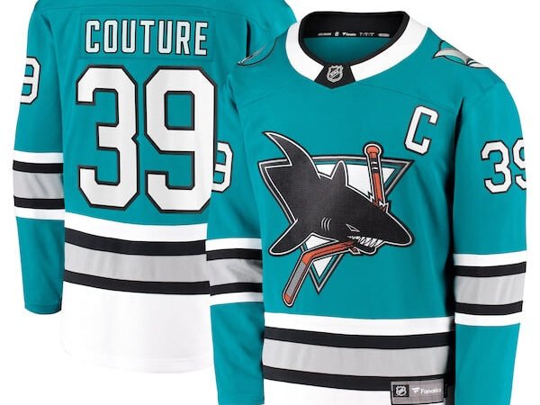 Logan Couture San Jose Sharks 30th Anniversary Premier Breakaway Player Jersey - Teal