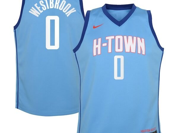 Russell Westbrook Houston Rockets Nike Youth 2020/21 Swingman Jersey Blue - City Edition
