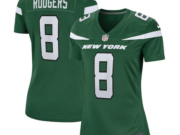 Aaron Rodgers New York Jets Nike Women's Player Jersey - Green/Black/White