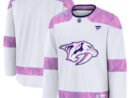 Nashville Predators  2024 Hockey Fights Cancer Practice Jersey - White