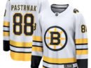 David Pastrnak Boston Bruins  Away Breakaway Player Jersey - White/Black