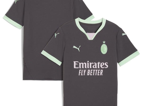 AC Milan Puma Youth 2024/25 Third Replica Jersey - Charcoal