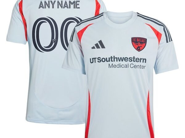 FC Dallas adidas 2025 The Inferno Kit Replica Custom Jersey - Light Blue