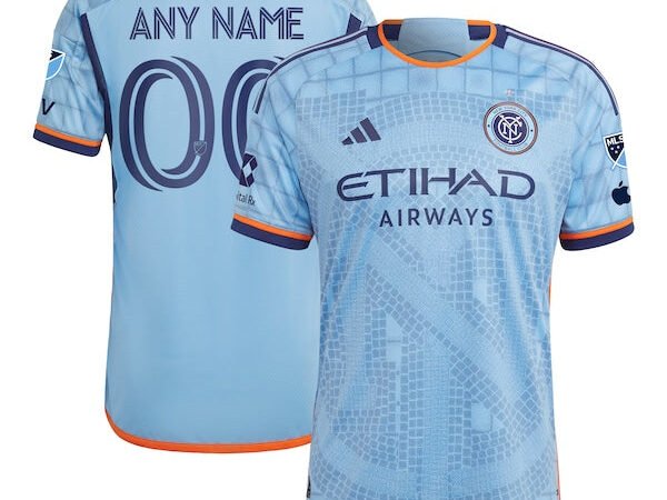 New York City FC adidas 2024 The Interboro Kit Authentic Custom Jersey - Sky Blue