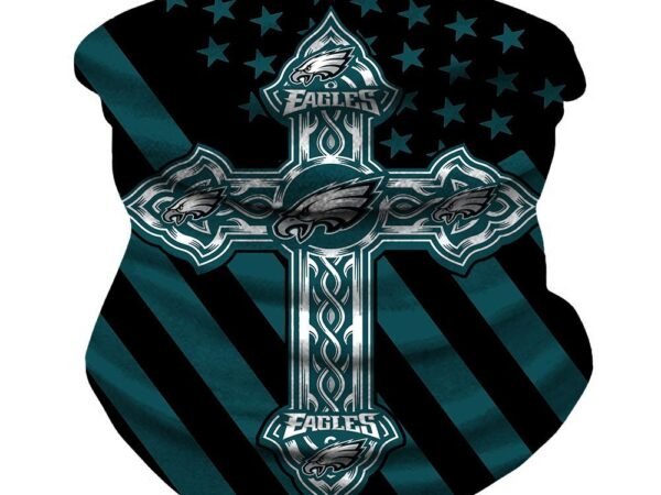 PHILADELPHIA EAGLES & CLEVELAND BROWNS FACE MASK BANDANAS